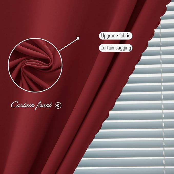 Thermal Blackout Curtains with Self-Adhesive Tape, No Rod No Drill Easy Install - Image 6
