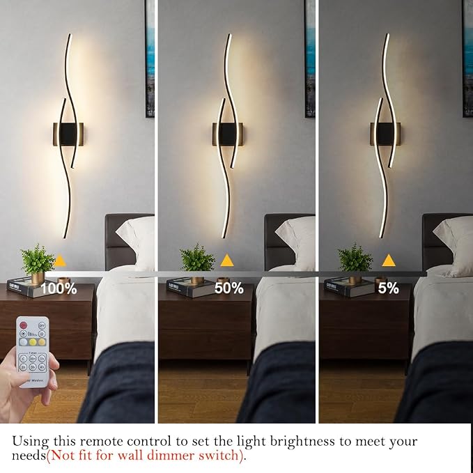 Daunton Hardwired Modern Wall Sconce Set of Two - Image 6