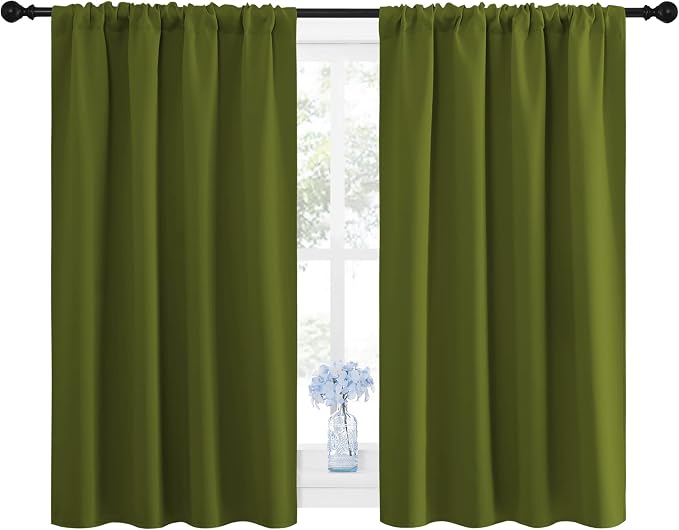 NICETOWN Window Curtains Blackout Drapes, Thermal Insulated Solid Rod Pocket - Image 2