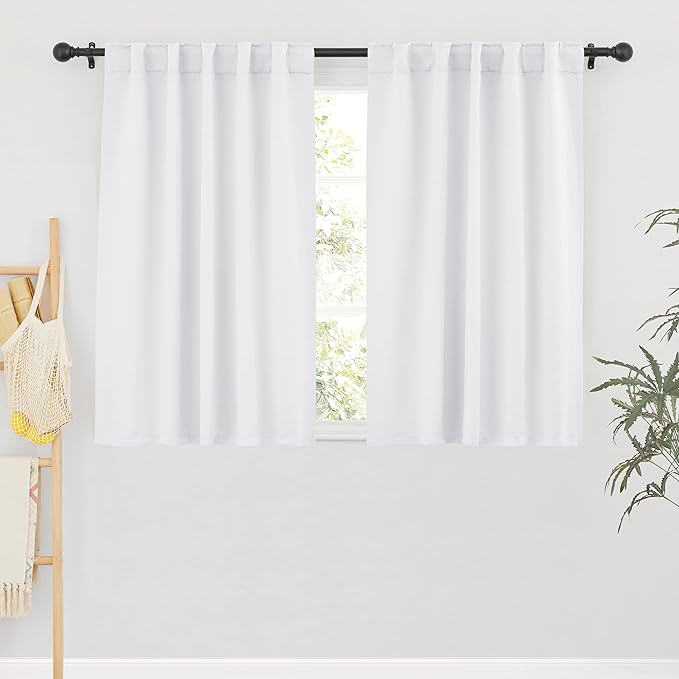 RYB HOME Short Curtains for Bedroom, Window Shades Thermal Insulating Privacy by RYBHOME