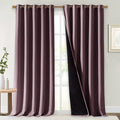 NICETOWN Full Shading Curtains for Windows, Super Heavy-Duty Black Lined by NICETOWN