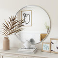 BEAUTYPEAK 20 Inch Round Mirror, Metal Frame Circle Mirror, Wall Mounted by BEAUTYPEAK