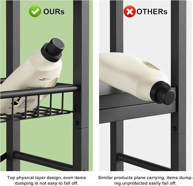 Kalrin Over-The-Toilet Storage Rack, 4-Tier Bathroom Organizer Shelf Over Toilet - Image 5