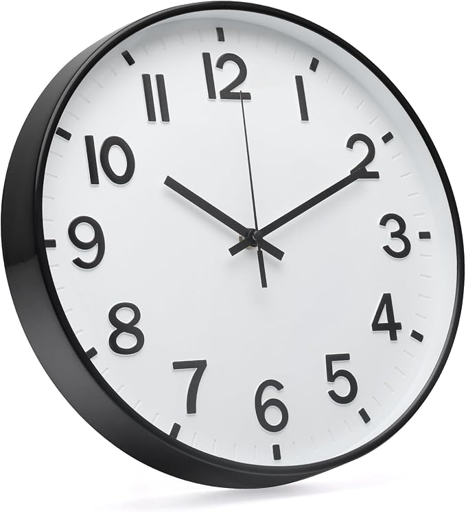 Wall Clock Modern Simple Quartz Decorative Clock Non-Ticking Silent Battery - Image 3