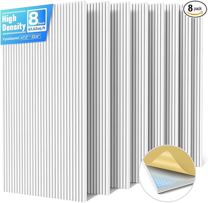 8 Pack Large Acoustic Panels Sound Absorbing by Unknown