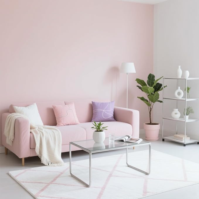 Yancorp 16"x120" Matte Pink Contact Papaer Peel and Stick Wallpaper Vinyl Wrap - Image 2