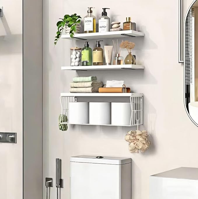 Floating Bathroom Shelves Wall Mounted - Image 3