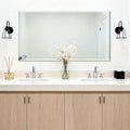 Ruomeng Frameless Mirror for Wall, 55x30 Inch Bathroom Vanity Mirror Farmhouse by Ruomeng