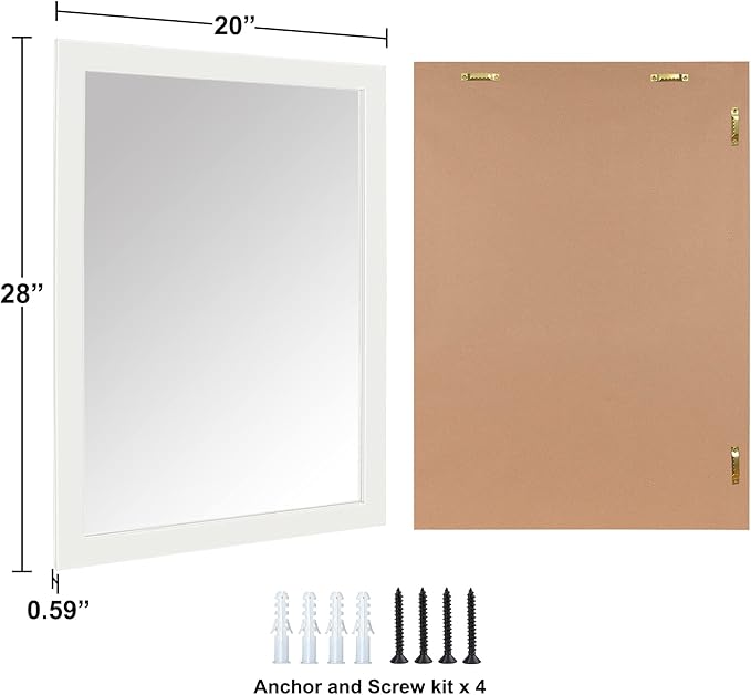 Ruomeng Rectangular Wall Mirror 20" x 28" - Image 6