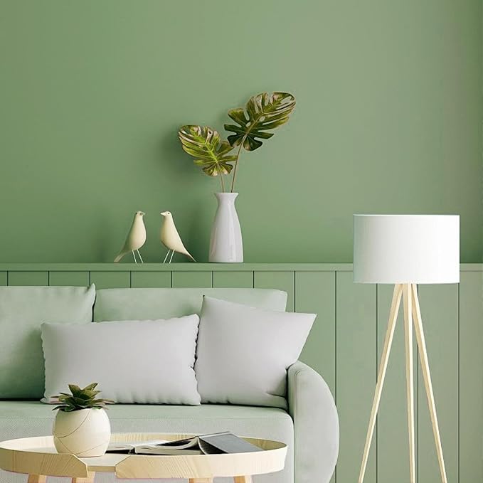 Yancorp 24"x120" Matte Grass Green Peel and Stick Wallpaper Removable Contact - Image 2