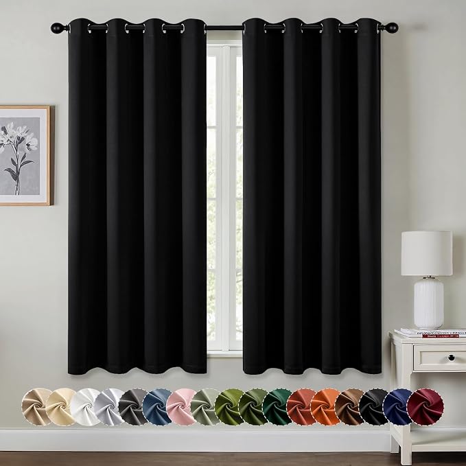 MIULEE Blackout Curtains for Bedroom Living Room 2 Panels, Thermal Insulated by MIULEE
