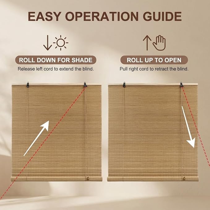 Bamboo Blinds for Interior Windows, Custom Bamboo Shades for Indoor Windows - Image 6
