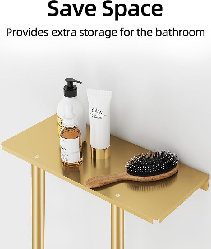 STWWO Bathroom Towel Storage Rack - Image 2
