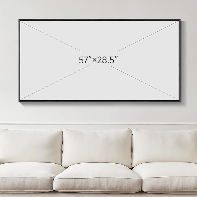 Large Framed Black and White Botanical Wall Art - Image 3