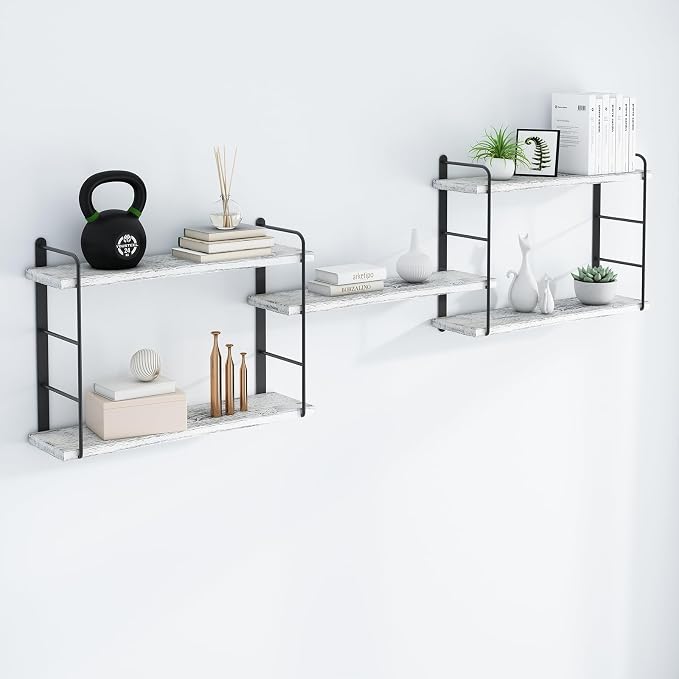 MXCSE Wall Shelves, Wall Mounted Bookshelves, DIY Floating Shelves by MXCSE