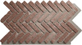 EverStone Herringbone Faux Brick Panel, 46 1/2"W x 25 1/4"H x 1"D, Old Chicago by EkenaMillwork