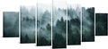 iKNOW FOTO XLarge 7 Panel Canvas Print Wall Art Misty and Fog Over Dark by iKNOWFOTO