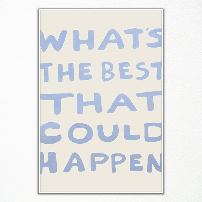 Yaasilinage Daily Reminder Positive Canvas Wall Art, Positive Affirmations Wall by Yaasilinage