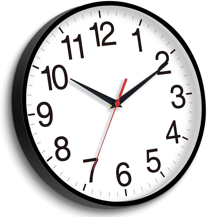 Rohioue 16 Inch Wall Clock Modern Battery Operated Silent Non Ticking Large - Image 2
