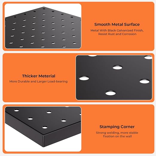 INCLY 4 Pack Peg Board, Peg Board Panels - Image 5