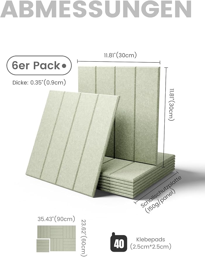 Bumusty Large Cork Board Alternative-36 x 24" Felt Bulletin Board Tiles - Image 3