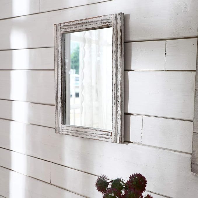 AAZZKANG Wall Mirror with Wood Framed Rustic Mirrors - Image 5