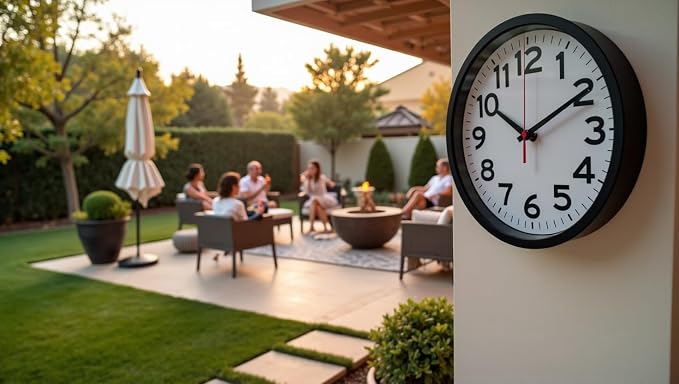 Ultimate Wall Clock | 10 Inch | Silent | Round | Quartz | Black | Kitchen | - Image 5