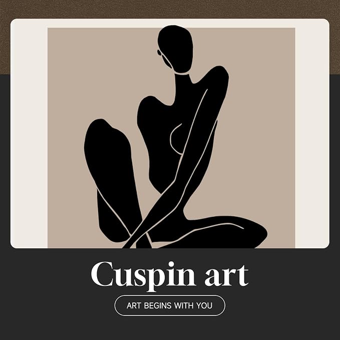 Framed Neutral Abstract Wall Art - Image 7