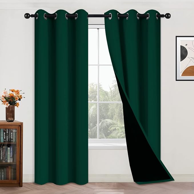 Yakamok 100% Blackout Curtains for Bedroom by Yakamok
