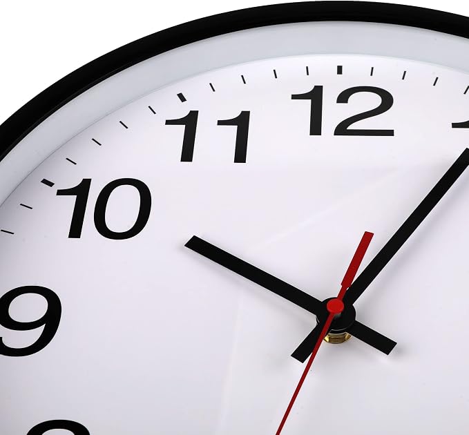 OceeK 12 Inch Wall Clock, Modern Wall Clocks Battery Operated, Silent - Image 3