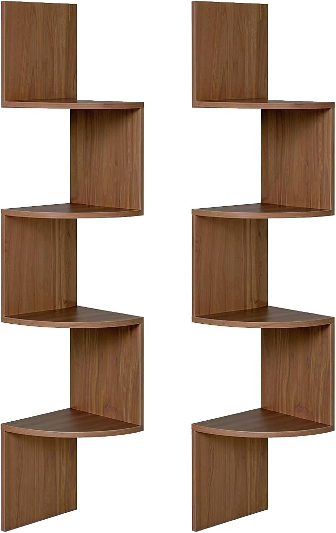 HOOBRO Corner Shelf Wall-Mounted, 4-Tier Corner Bookshelves - Image 9