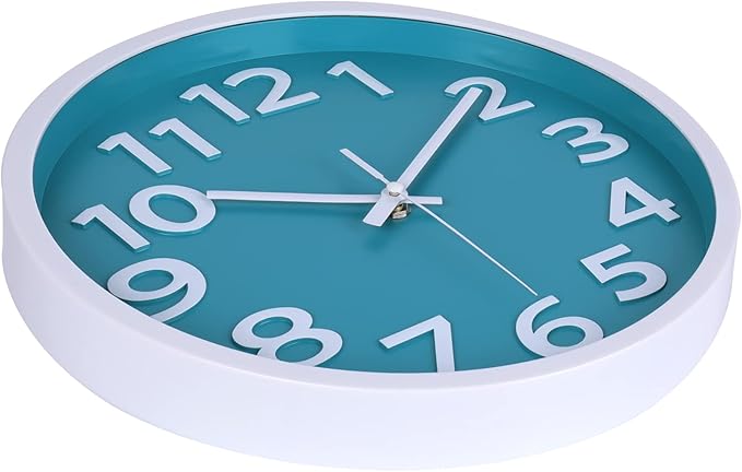 Crosstime Wall Clock Silent Non Ticking Indoor Outdoor Clock Battery Operated - Image 2