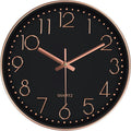 Silent Wall Clocks Battery Operated 8 Inch, Analog Wall Clock by MABPEDO