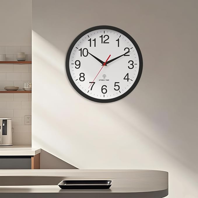 Rohioue Atomic Wall Clock, Modern 14 Inch Battery Operated Wall Clocks - Image 5
