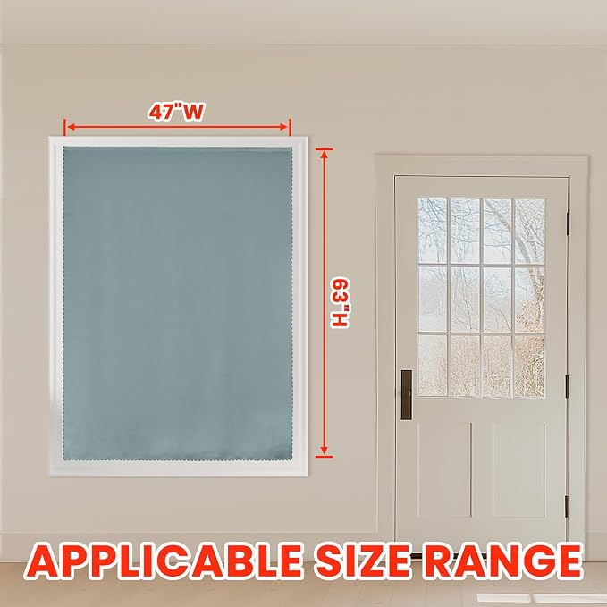 AJAZZ self Adhesive Portable 100% Blackout Curtains Simple and Easy to - Image 6