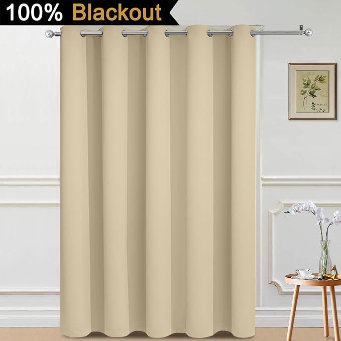 Yakamok 100% Blackout Lined Panels, Thermal Insulated Blackout Curtains - Image 2
