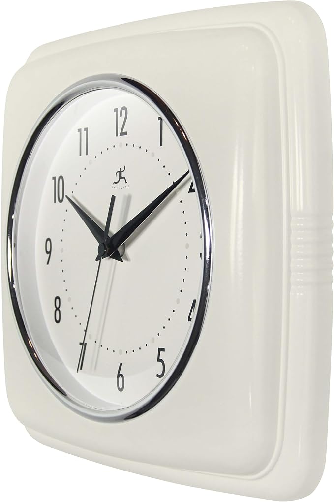 Infinity Instruments Square Retro Wall Clock - Image 4