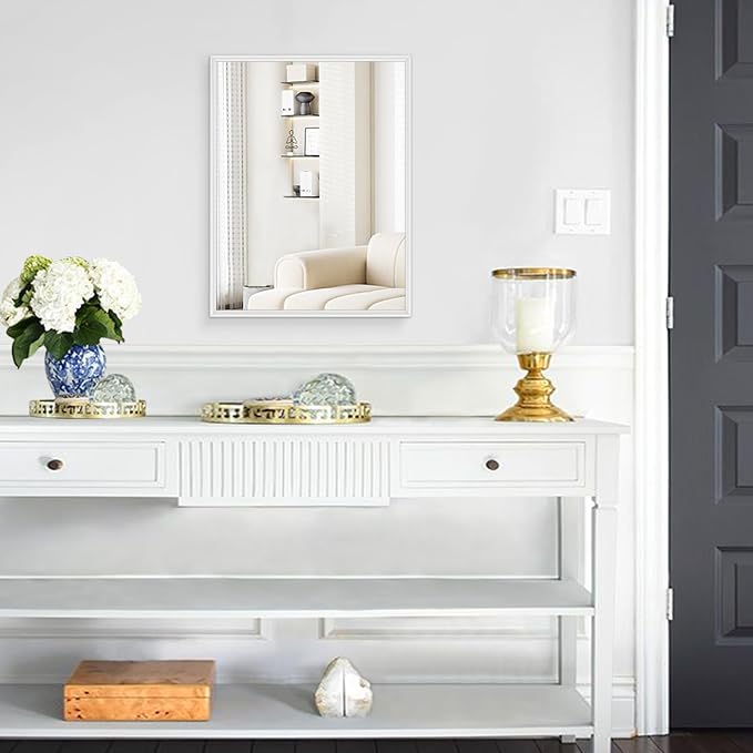 AAZZKANG Wall Mirror Large Rectangular White Mirrors - Image 5