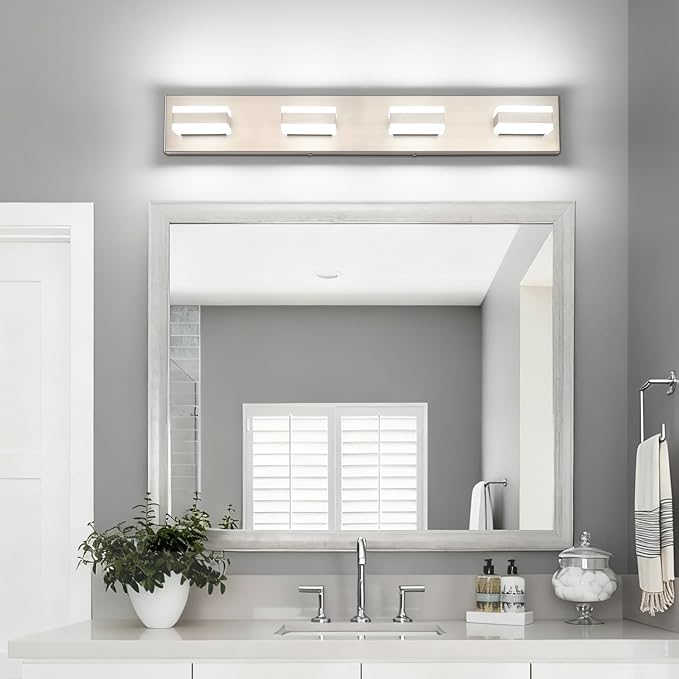 SOLFART Bathroom Light Fixtures Brushed Nickel Vanity Lights - Image 8
