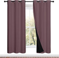 NICETOWN 100% Blackout Window Curtain Panels, Full Light Blocking Drapes by NICETOWN