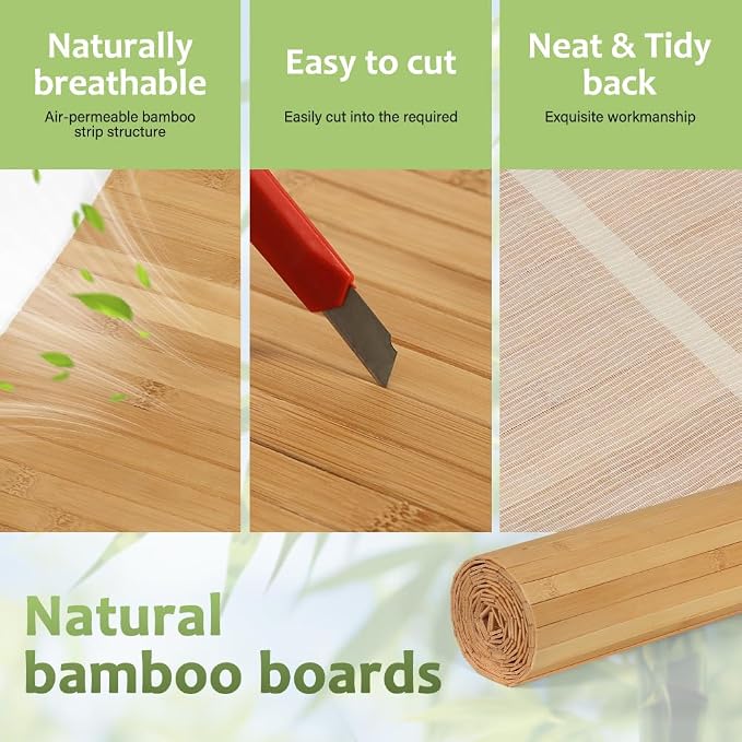 LUCKUP Bamboo Wall Panel for Interior Wall Decor, Kitchen & Office - Image 4