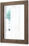 AAZZKANG Rustic Wood Mirror Rectangle Decorative Wall Hanging Mirrors by AAZZKANG