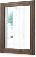 AAZZKANG Rustic Wood Mirror Rectangle Decorative Wall Hanging Mirrors by AAZZKANG