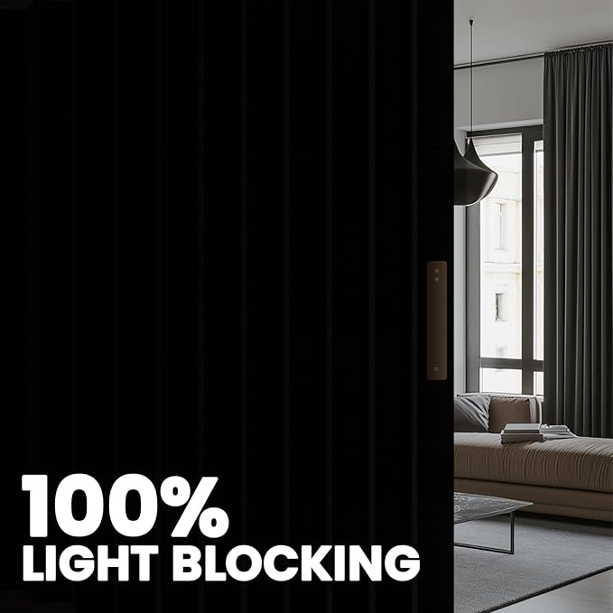 Room Divider Curtain Sets with Flexible Ceiling Track, Privacy Soundproof - Image 4
