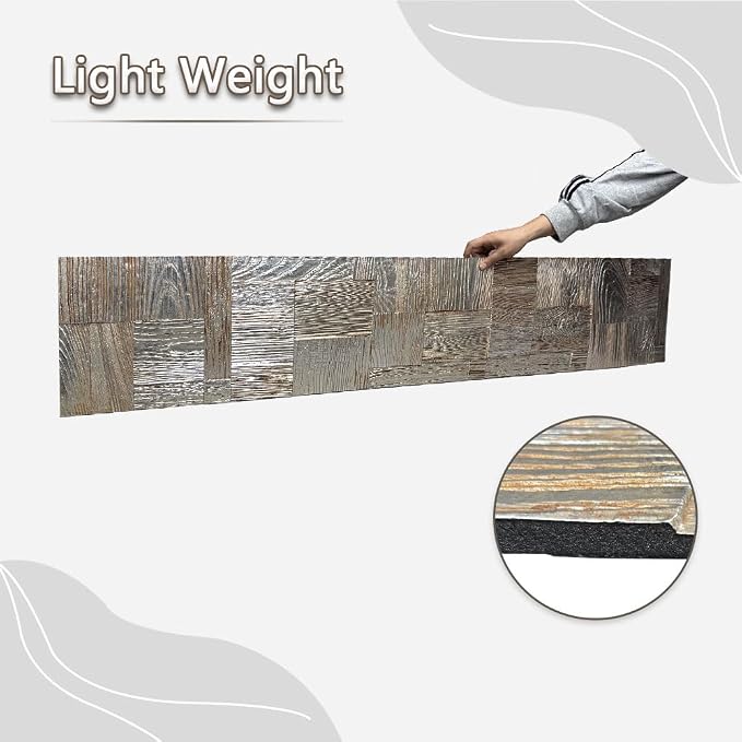 3D Wood Texture Wall Panels, PU Wall Panels, 11.8"*59" Wall Paneling - Image 5