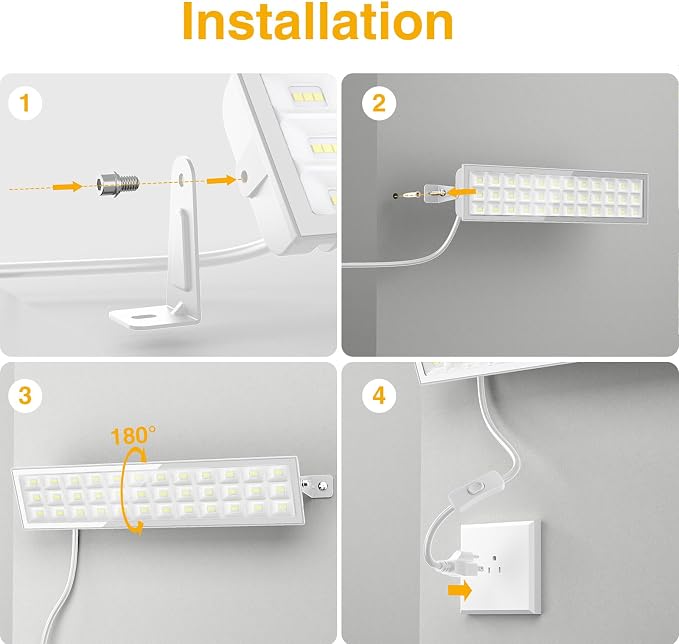 Onforu 100W 4Pack LED Shop Lights, 14000lm Shop Lighting - Image 6
