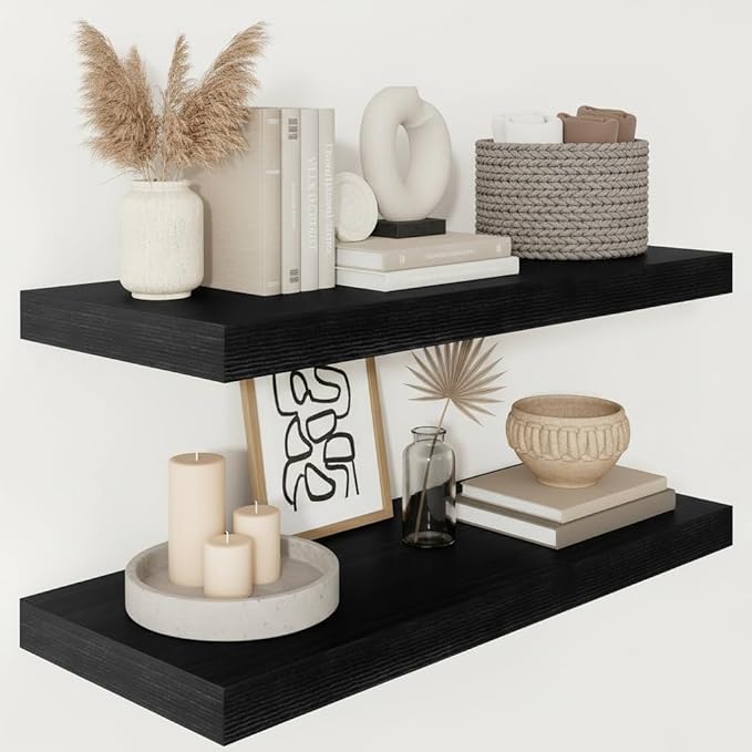 Vivelove 2" Thick Floating Shelves by VIVELOVE