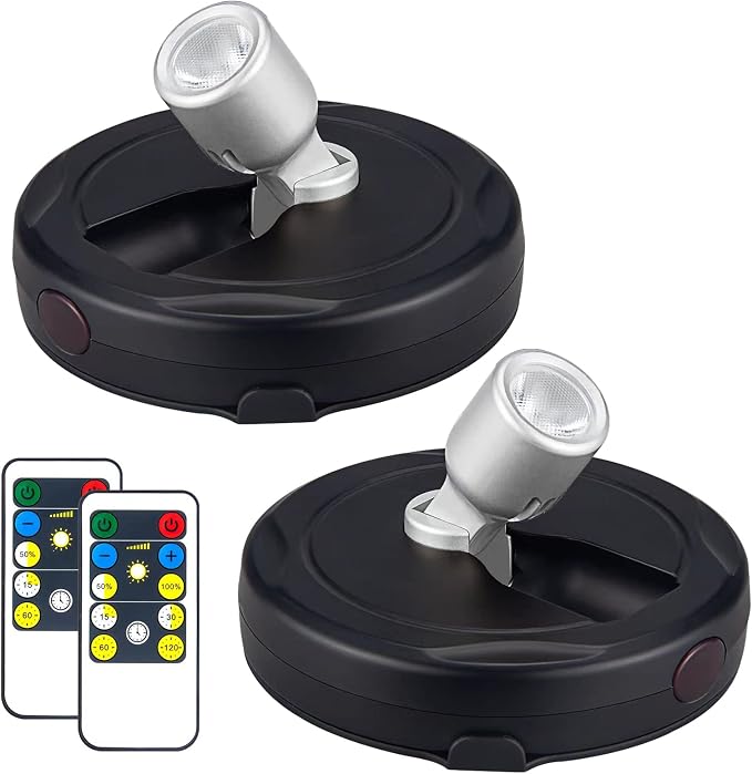 HAMVIDNE LED Spotlight, Battery Powered Picture Lights, Uplighting Indoor by HAMVIDNE