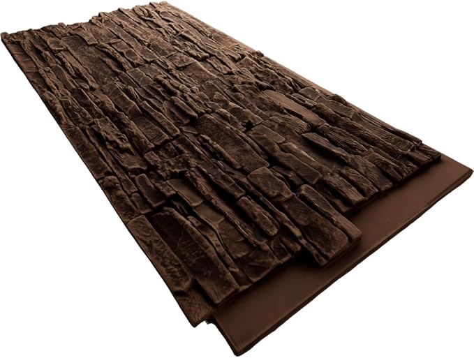 EverStone Canyon Ridge Faux Stone Panel, 45 3/4"W x 24 1/2"H x 1 1/4"D - Image 6