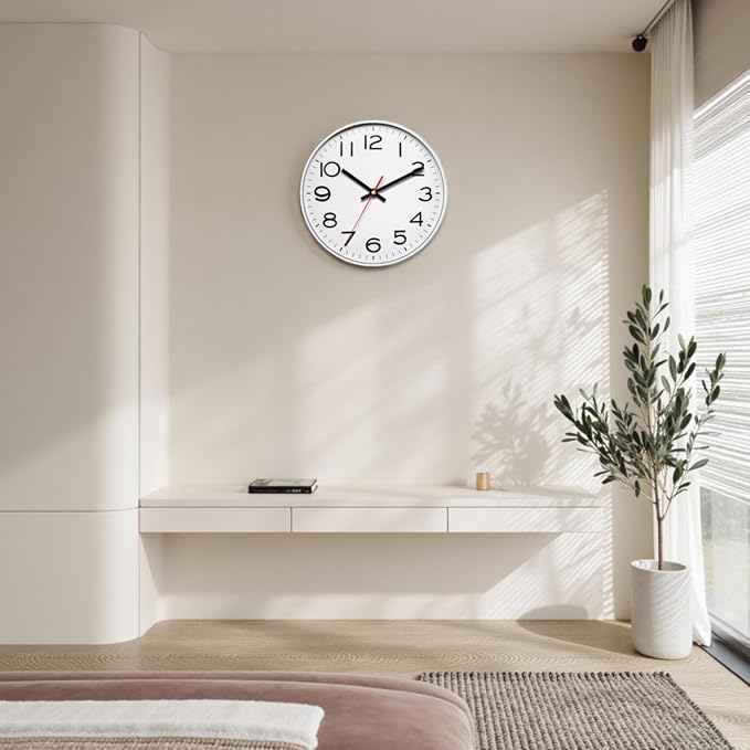 NUOVO 16 Inch Wall Clock Number Quartz Decorative Wall Clock Quiet Wall Clocks - Image 2